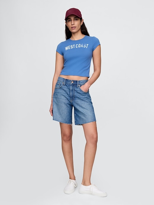 Image number 3 showing, Crop Graphic T-Shirt