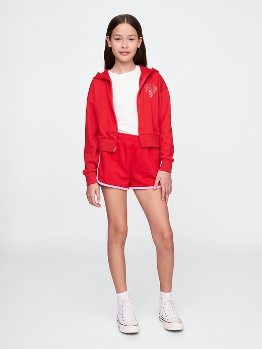 Image number 4 showing, Kids VintageSoft Crop Zip Hoodie