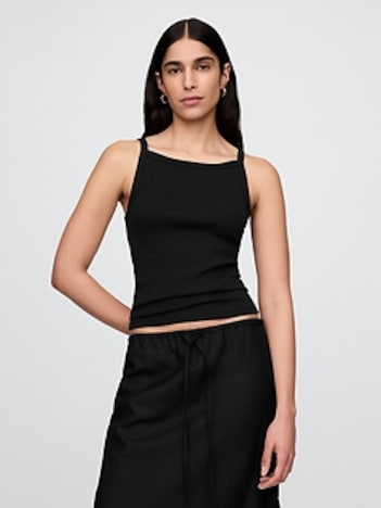 Modern Apron-Neck Tank Top
