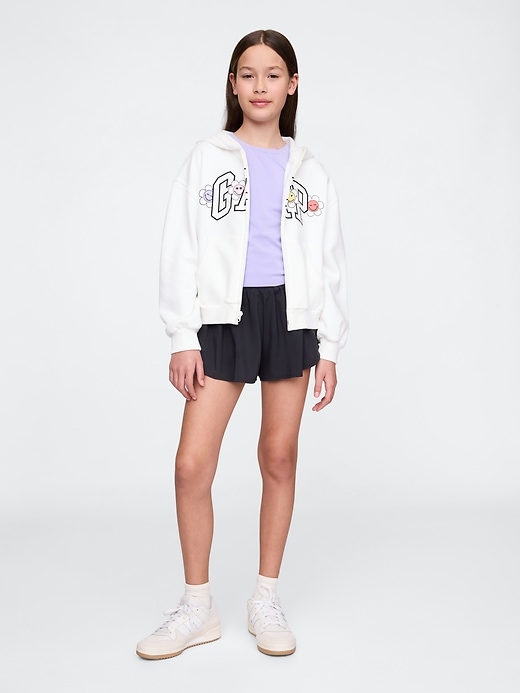 Image number 1 showing, Kids Quick-Dry Butterfly-Hem Run Shorts