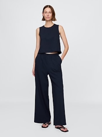 Heavyweight Organic Cotton Wide-Leg Pants