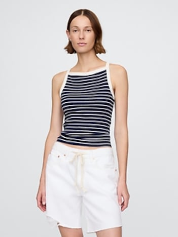 Modern Apron-Neck Tank Top