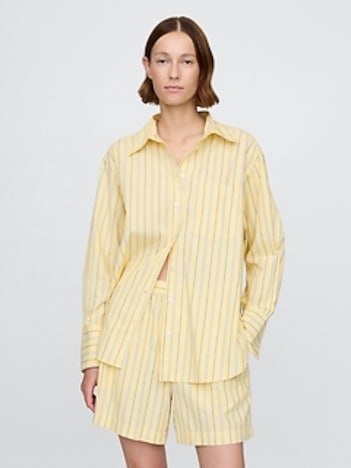 Organic Cotton Poplin Big Shirt