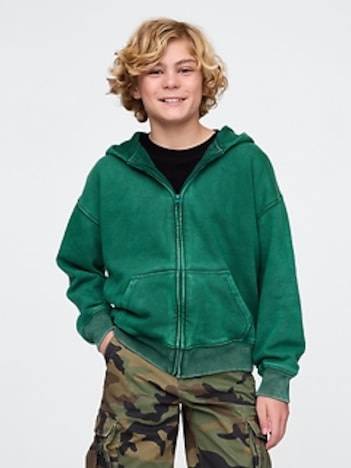 Kids VintageSoft Zip Hoodie