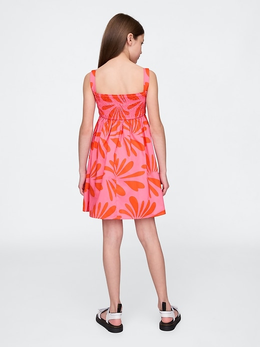 Image number 3 showing, Kids Smocked Poplin Dress