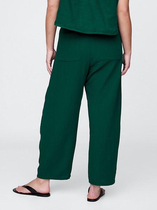 Image number 6 showing, Cotton Gauze Easy Barrel Pants