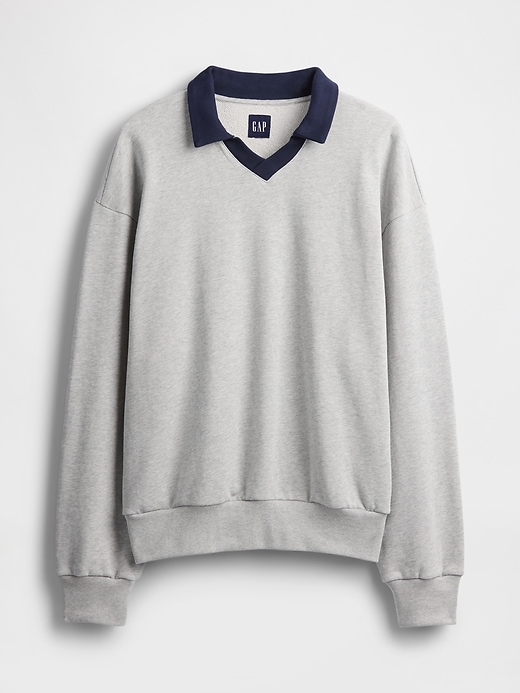 Image number 5 showing, Oversized Polo Sweatshirt
