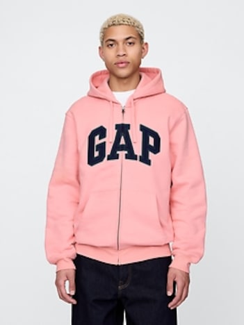 VintageSoft Arch Logo Full-Zip Hoodie