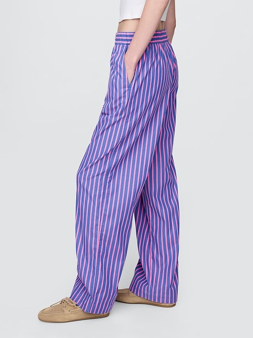 Image number 3 showing, Organic Cotton Poplin Easy Wide-Leg Pants