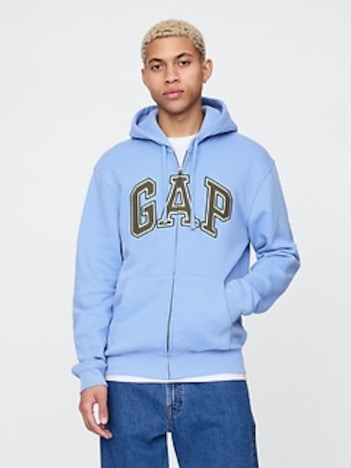 VintageSoft Arch Logo Full-Zip Hoodie