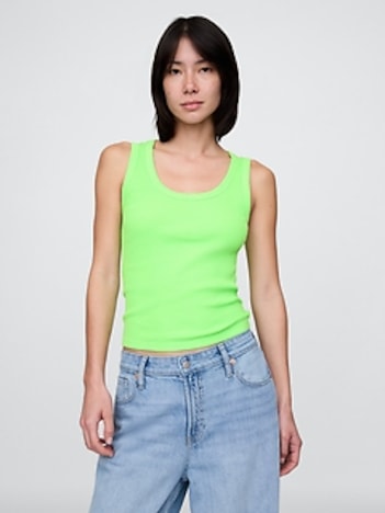 Rib Scoop Tank Top
