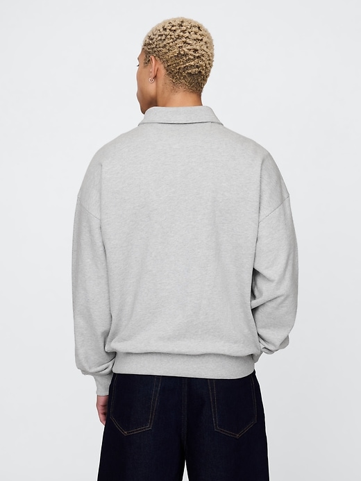 Image number 3 showing, Heavyweight Oversized Quarter-Zip Pullover