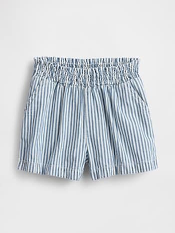 Baby & Toddler Denim Stripe Pull-On Shorts