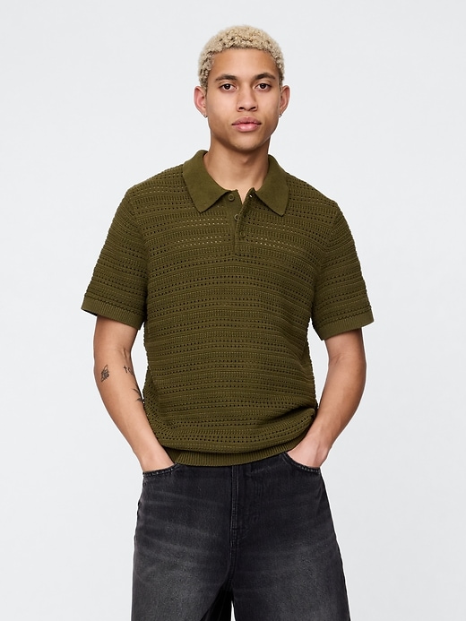 Image number 1 showing, Polo Sweater
