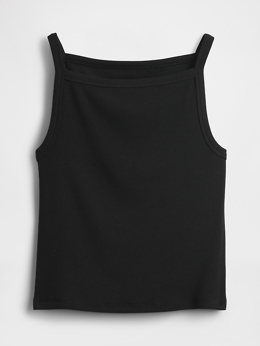 Image number 4 showing, Modern Apron-Neck Crop Tank Top