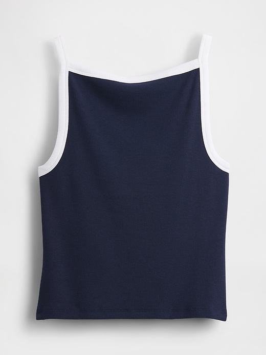 Image number 4 showing, Modern Apron-Neck Crop Tank Top