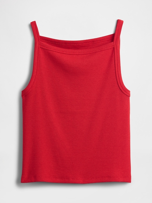 Image number 4 showing, Modern Apron-Neck Crop Tank Top
