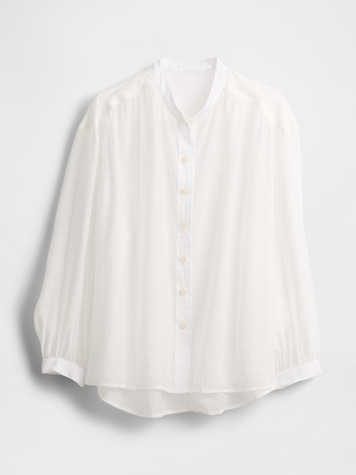 Image number 4 showing, Sheer Button-Front Shirt