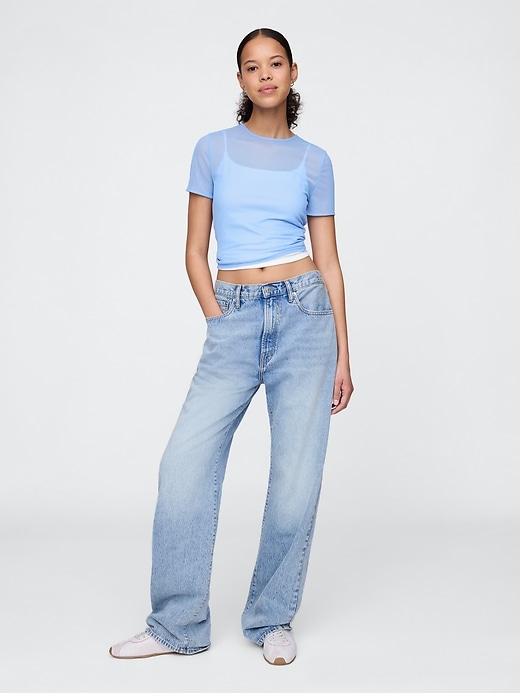Image number 2 showing, Mesh Crop T-Shirt