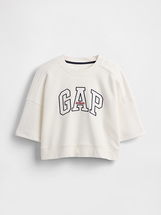 Image number 5 showing, VintageSoft Elbow-Sleeve Crop Sweatshirt
