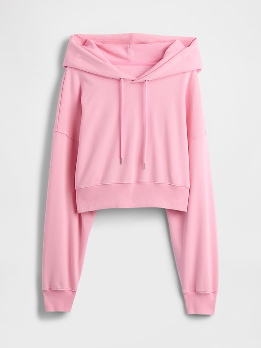 Image number 5 showing, French Terry Oversized Crop Hoodie