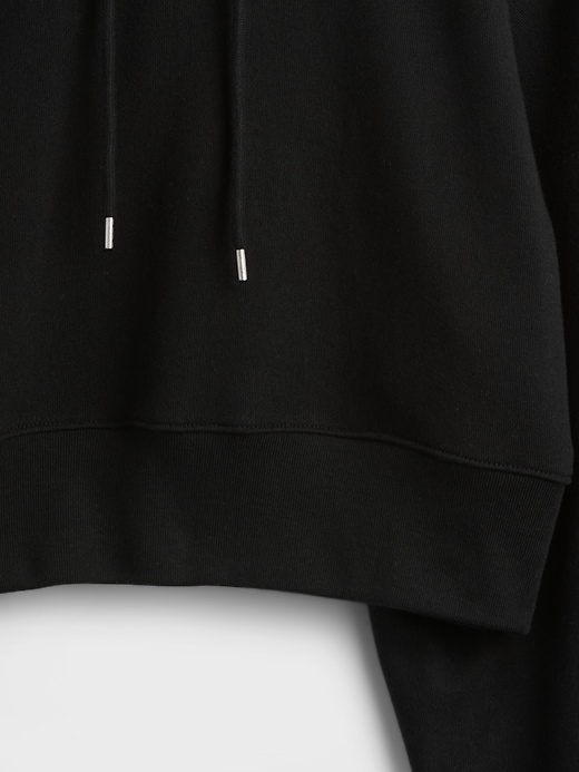 Image number 4 showing, French Terry Oversized Crop Hoodie