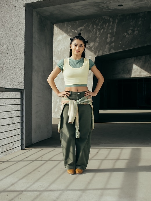 Image number 6 showing, Organic Cotton VintageSoft Crop T-Shirt