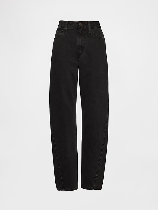 Image number 5 showing, Curvy High Rise Barrel Jeans