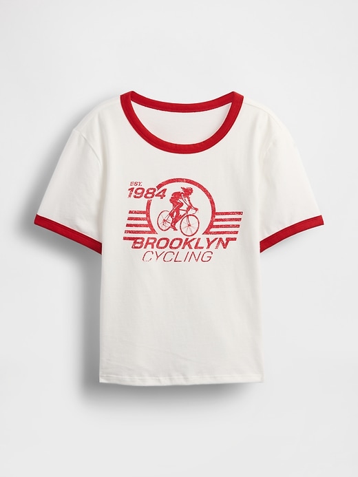 Image number 4 showing, Cotton Jersey Graphic Shrunken T-Shirt