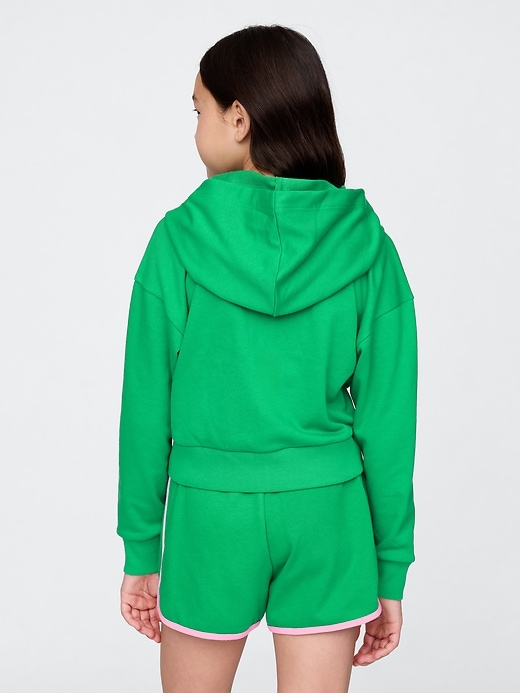 Image number 3 showing, Kids VintageSoft Crop Zip Hoodie