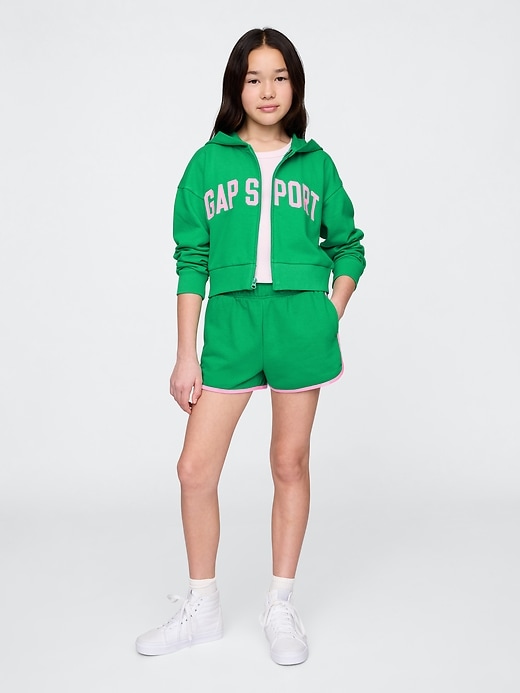Image number 4 showing, Kids VintageSoft Crop Zip Hoodie