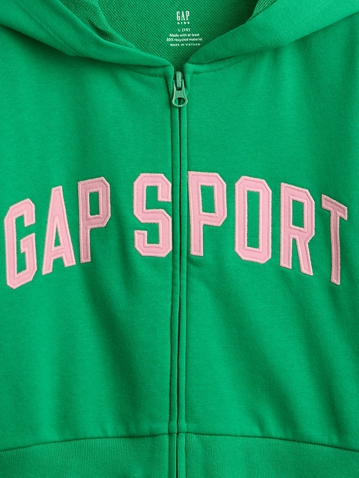 Image number 5 showing, Kids VintageSoft Crop Zip Hoodie