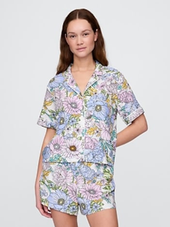Linen-Blend PJ Shirt