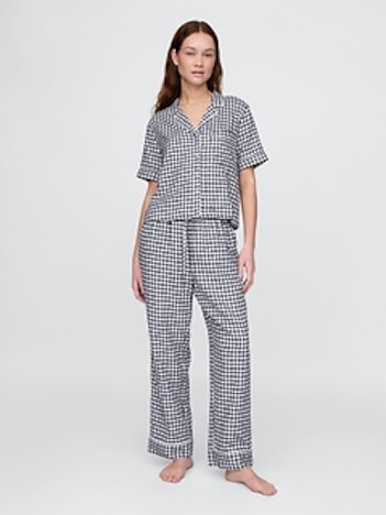 Linen-Blend PJ Pants