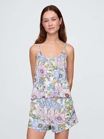 Linen-Blend Swing Cami