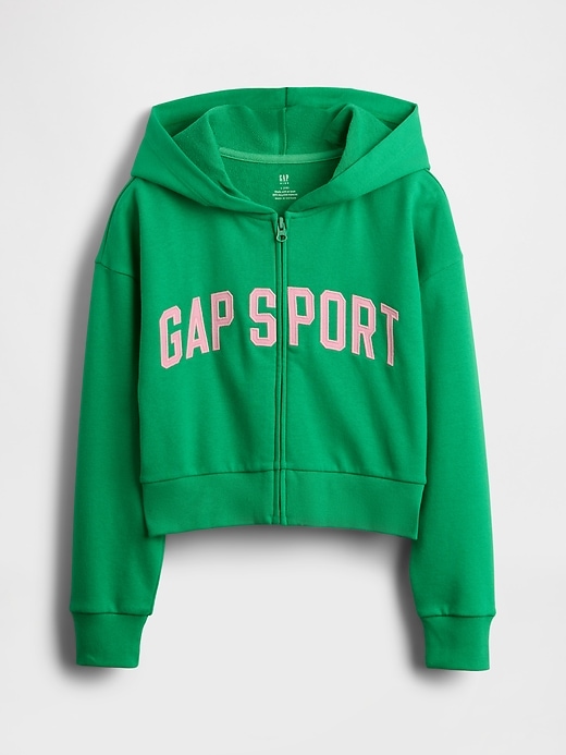 Image number 2 showing, Kids VintageSoft Crop Zip Hoodie