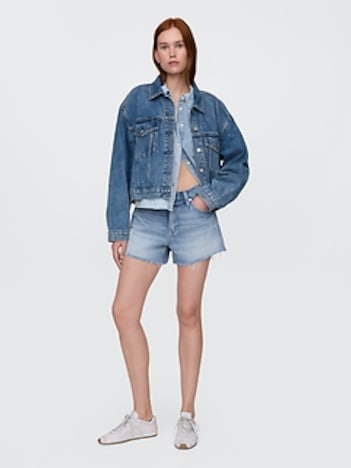 4" Mid Rise UltraSoft Relaxed Cutoff Shorts
