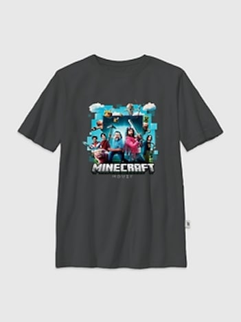 Kids Minecraft Movie Poster Graphic T-Shirt
