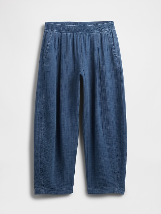 Image number 7 showing, Cotton Gauze Denim Easy Barrel Pants