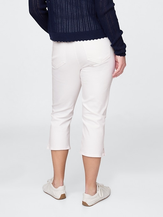 Image number 6 showing, High Rise Capri Jeans