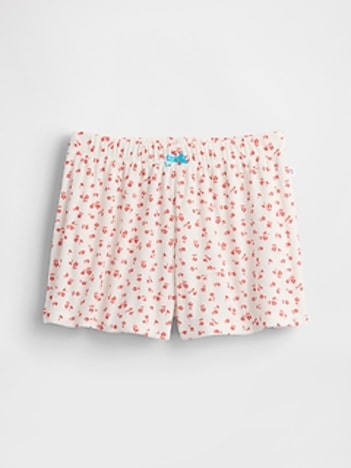 Kids Recycled Rib PJ Shorts