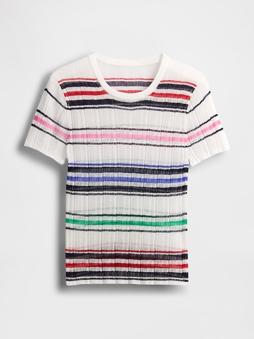 Image number 4 showing, Sheer Rib Sweater T-Shirt
