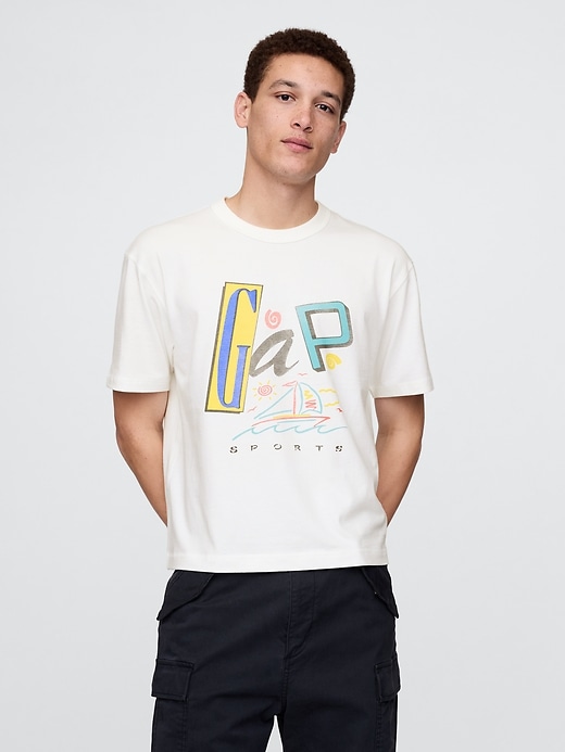 Image number 1 showing, Gap Logo Crop T-Shirt