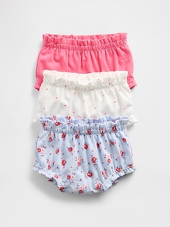 Baby First Favorites Organic Cotton Ruffle Shorts (3-Pack)