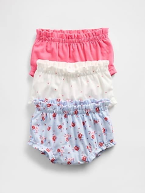 Baby First Favorites Organic Cotton Ruffle Shorts (3-Pack)