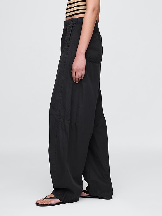 Image number 3 showing, Mid Rise Barrel Parachute Pants