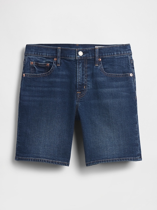 Image number 7 showing, 5" Mid Rise Denim Girlfriend Shorts