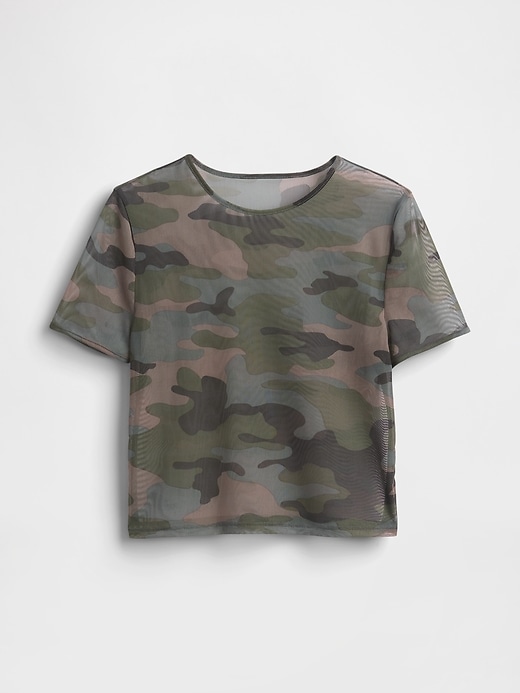 Image number 4 showing, Mesh Crop T-Shirt