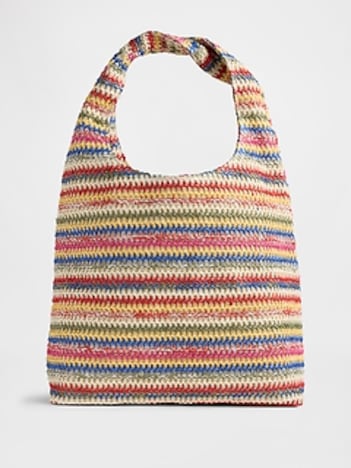 Slouchy Straw Tote Bag