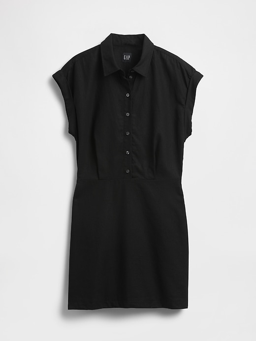 Image number 6 showing, Linen-Blend Shirtdress